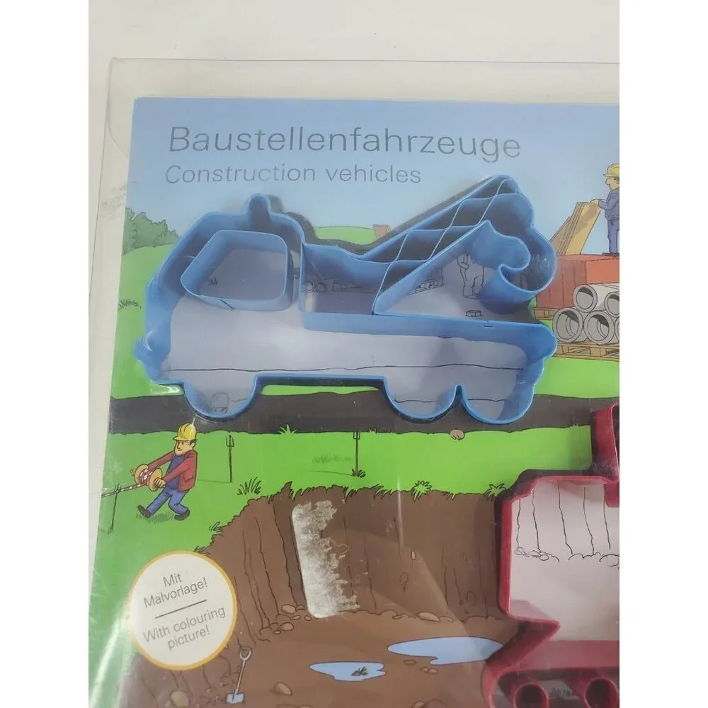 Construction Site Vehicles Biscuit Cookie Cutters‎ 3 German Baustellenfahrzeuge